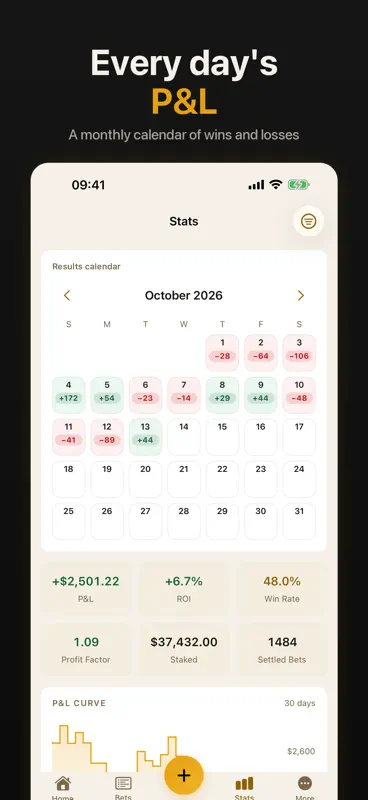 BetLog — Bet Tracker & Stats screenshot 3 of 7