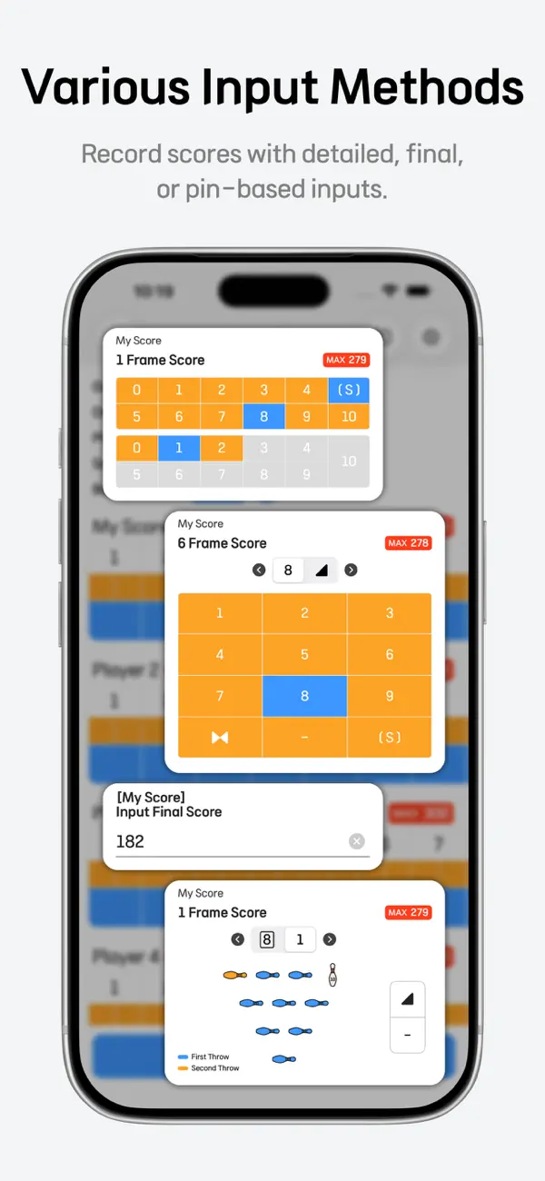 Screenshot #3 pour BowlingScore - Easy Record