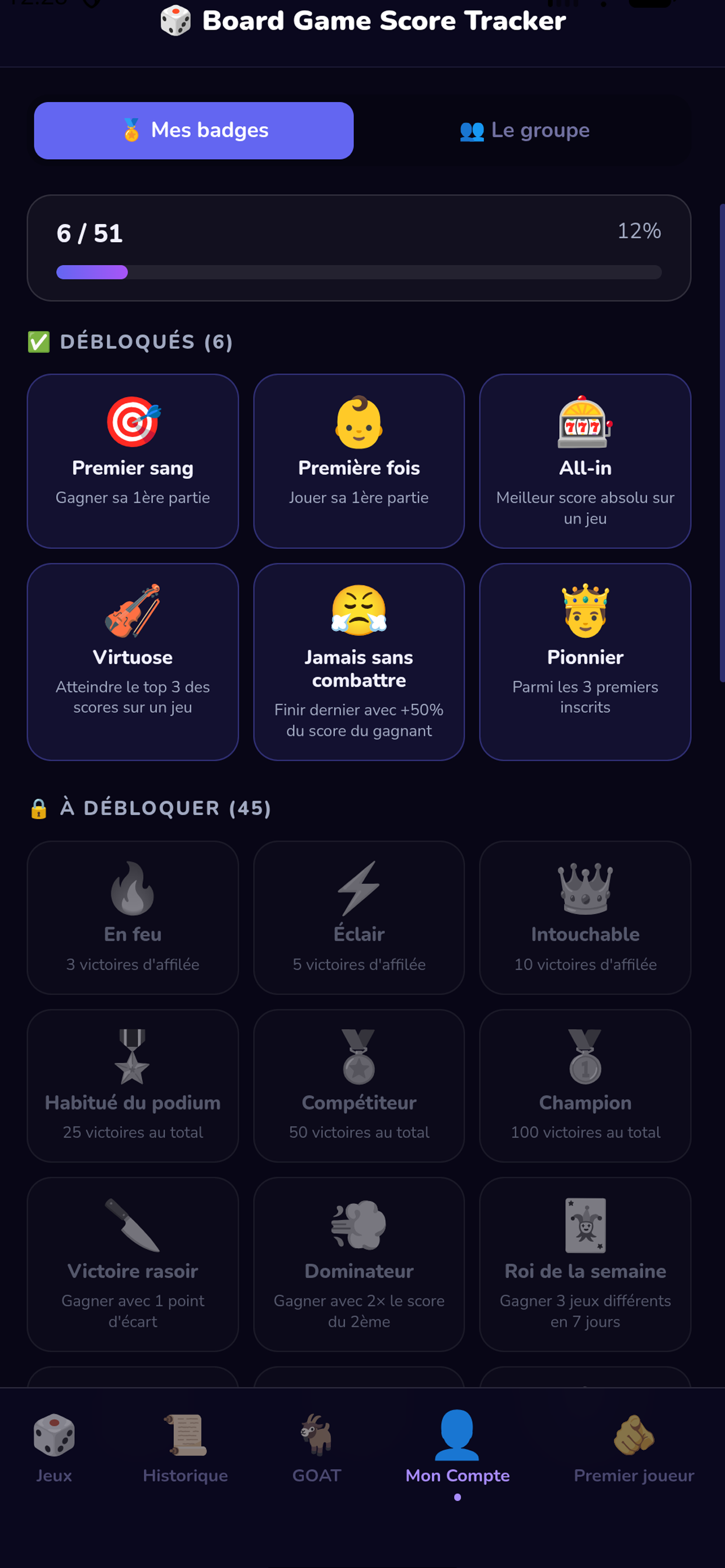 Board Game Score Tracker