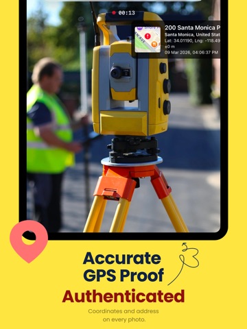 GPS Map Camera – GeoFrame iPad screenshot