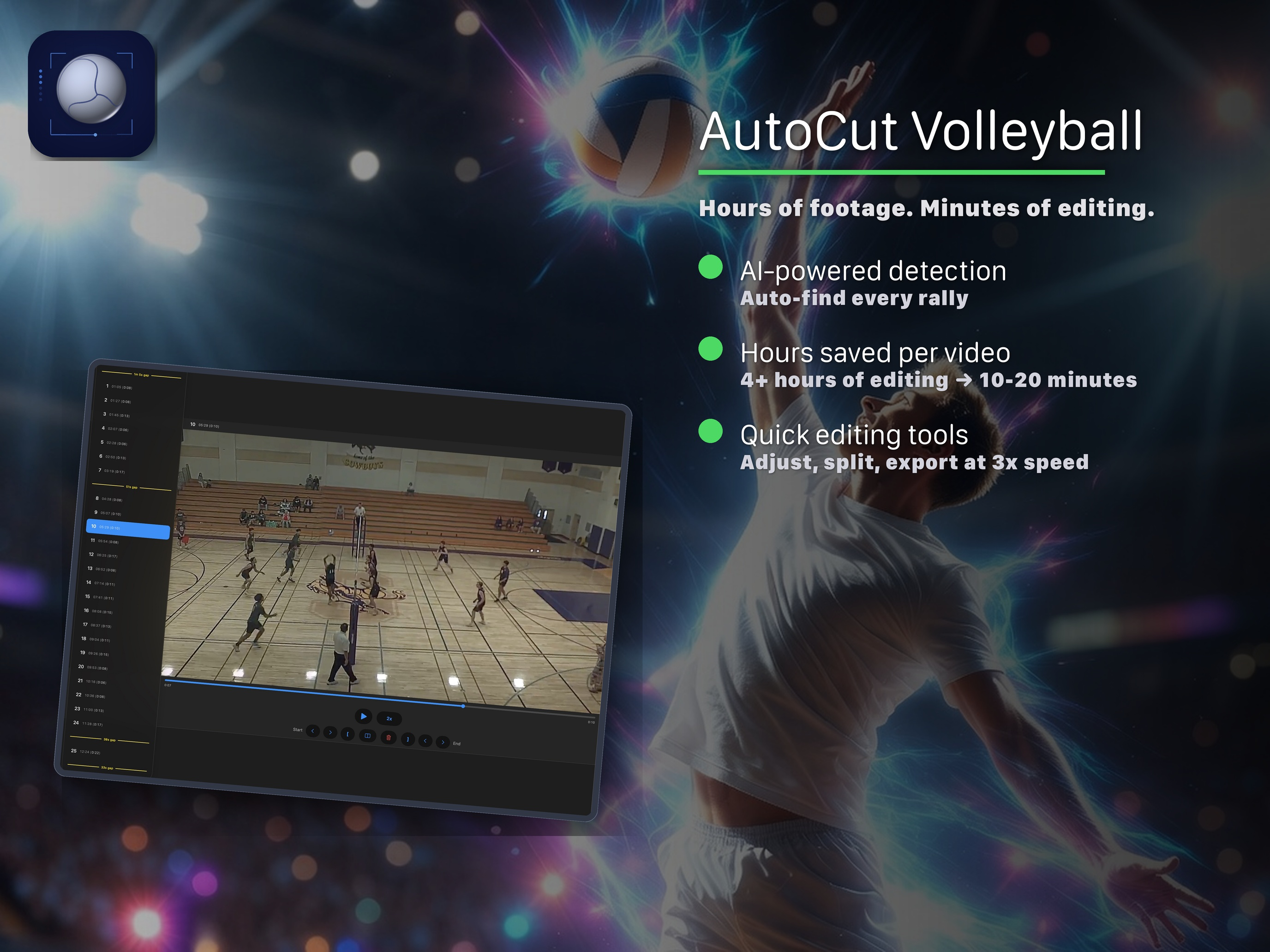 AutoCut Volleyball