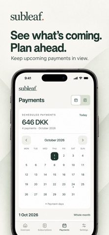 Subleaf: Subscription Tracker screenshot 3