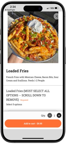 Curbside Mexican Grill App screenshot