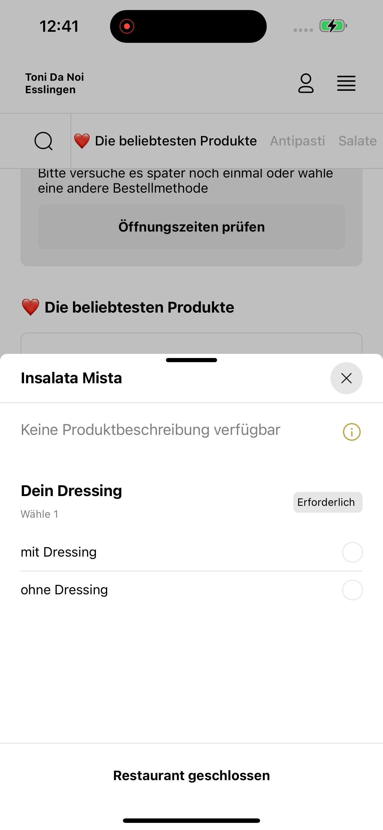 Toni Da Noi Esslingen screenshot 8