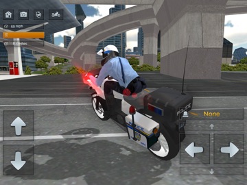 Police Motorbike Simulator 3D iPad screenshot