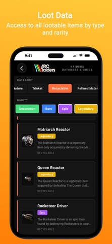 ARC Intel: A Raiders Database Screenshot 2 of 10