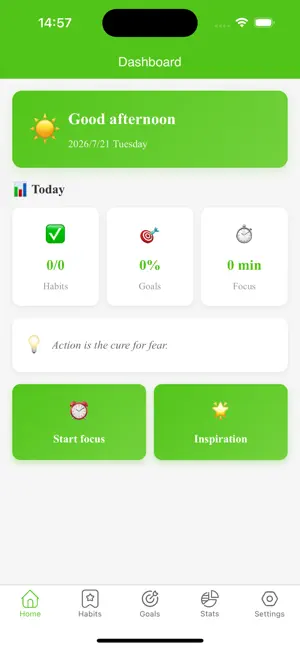 Self Discipline Habit Tracker screenshot 1