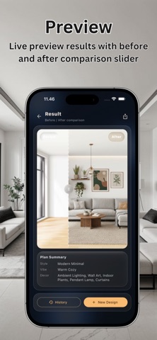 AI Livingroom Makeover Planer screenshot