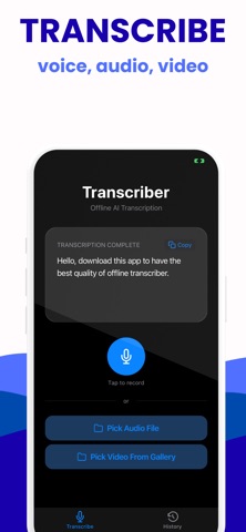 Video Transcriber: Audio Voice iPhone screenshot
