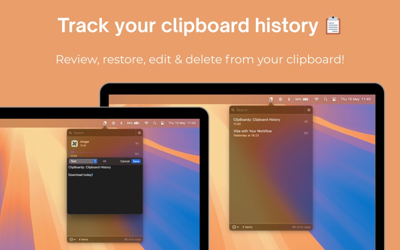 ClipBoardy: Clipboard History app screenshot