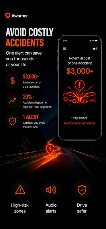 Awarner: Driver Safety Alerts screenshot 3 of 5