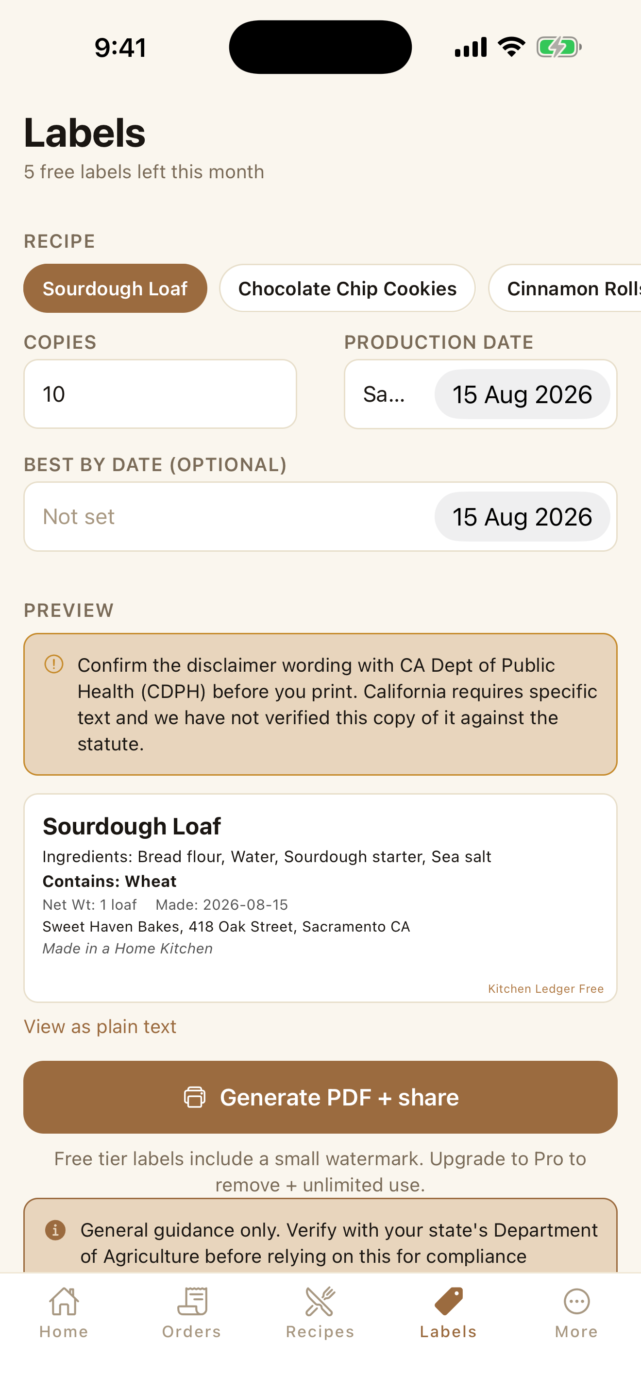 Kitchen Ledger: Cottage Baker screenshot 4
