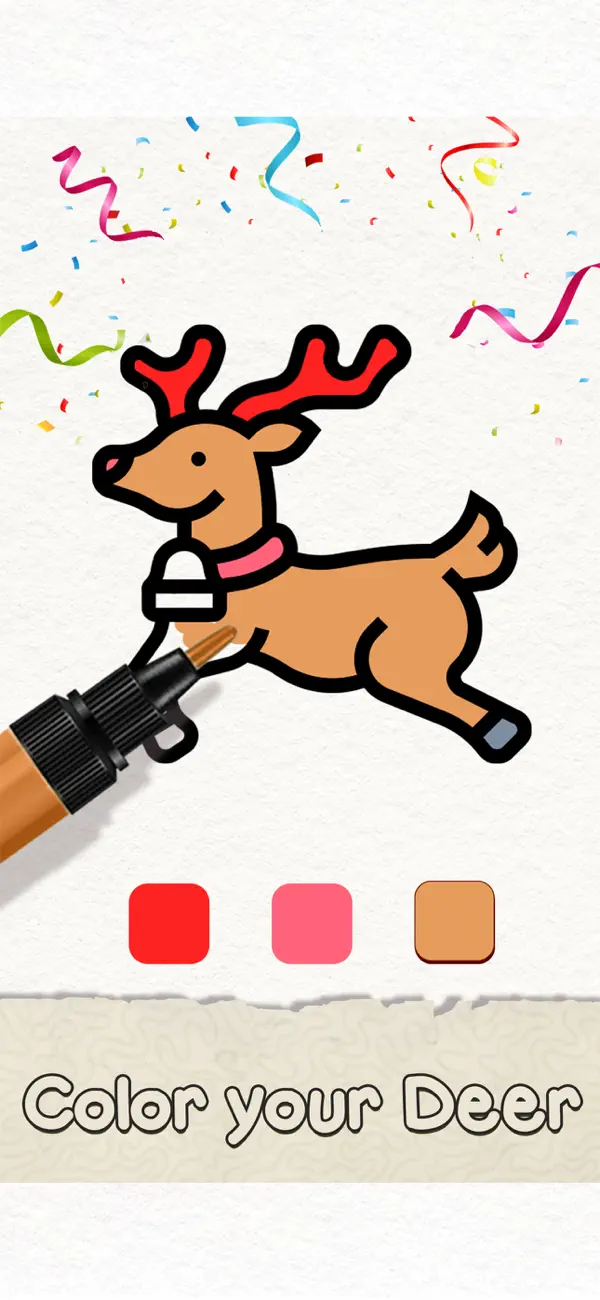 Screenshot #1 pour Christmas Santa Coloring Games