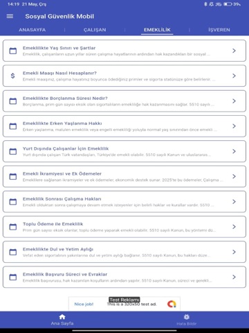 Sosyal Güvenlik Mobil iPad screenshot 2