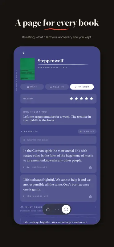 Underlined - Bookshelf Tracker screenshot 4 of 6