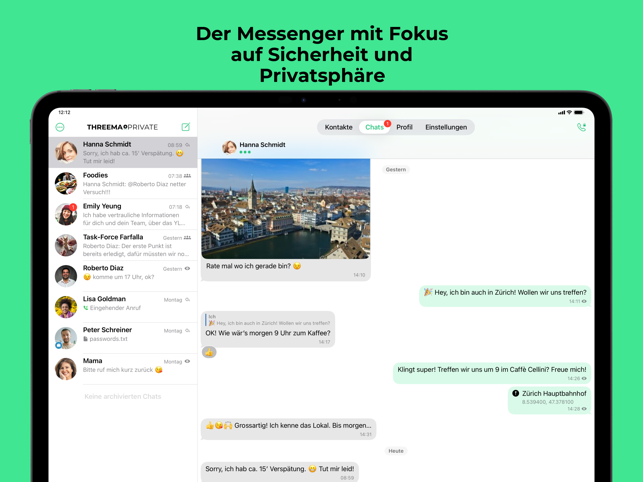 ?Threema. Der sichere Messenger Screenshot