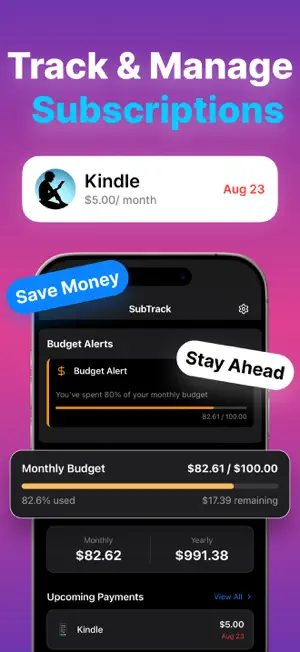 Subscription Manager : Tracker screenshot 3