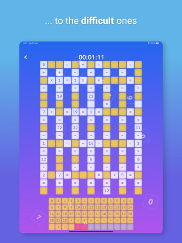 Math Cross: Number Puzzle iPad screenshot