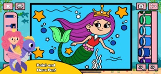 Mermaid Coloring Games Screenshot 1 of 8