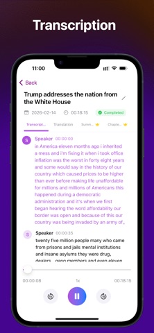 VoxAI: Notetaker Transcription iPhone screenshot