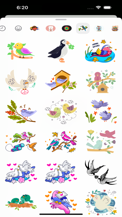 Screenshot #2 pour Birds Life Stickers Pack