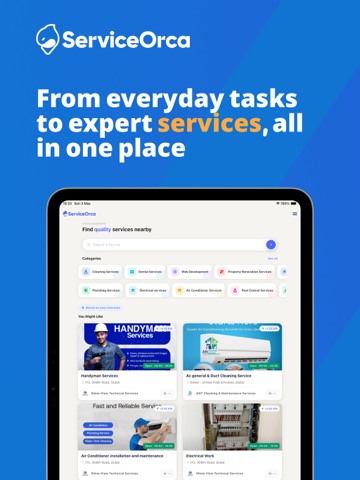 ServiceOrca – Find Any Service iPad screenshot