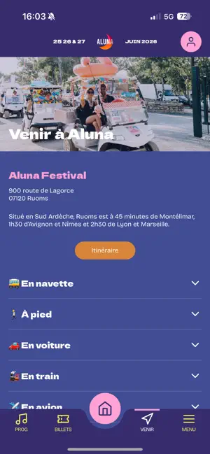 Aluna Festival 2026 iPhone screenshot 4