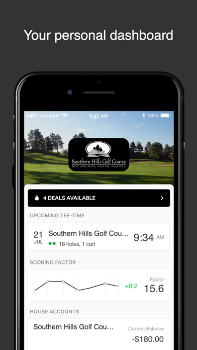 Southern Hills Golf app screenshot