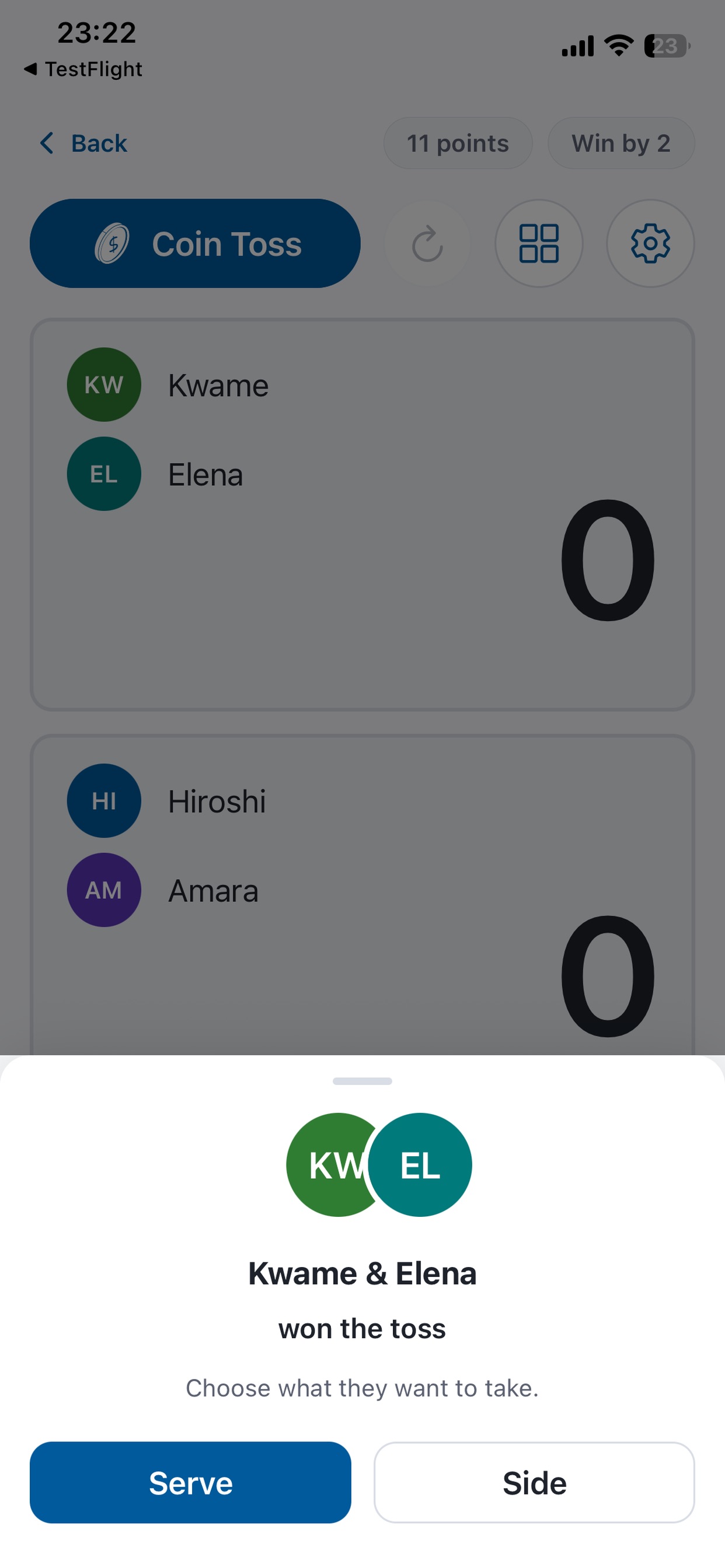 Screenshot 5 of Pickleball Scorekeeper
