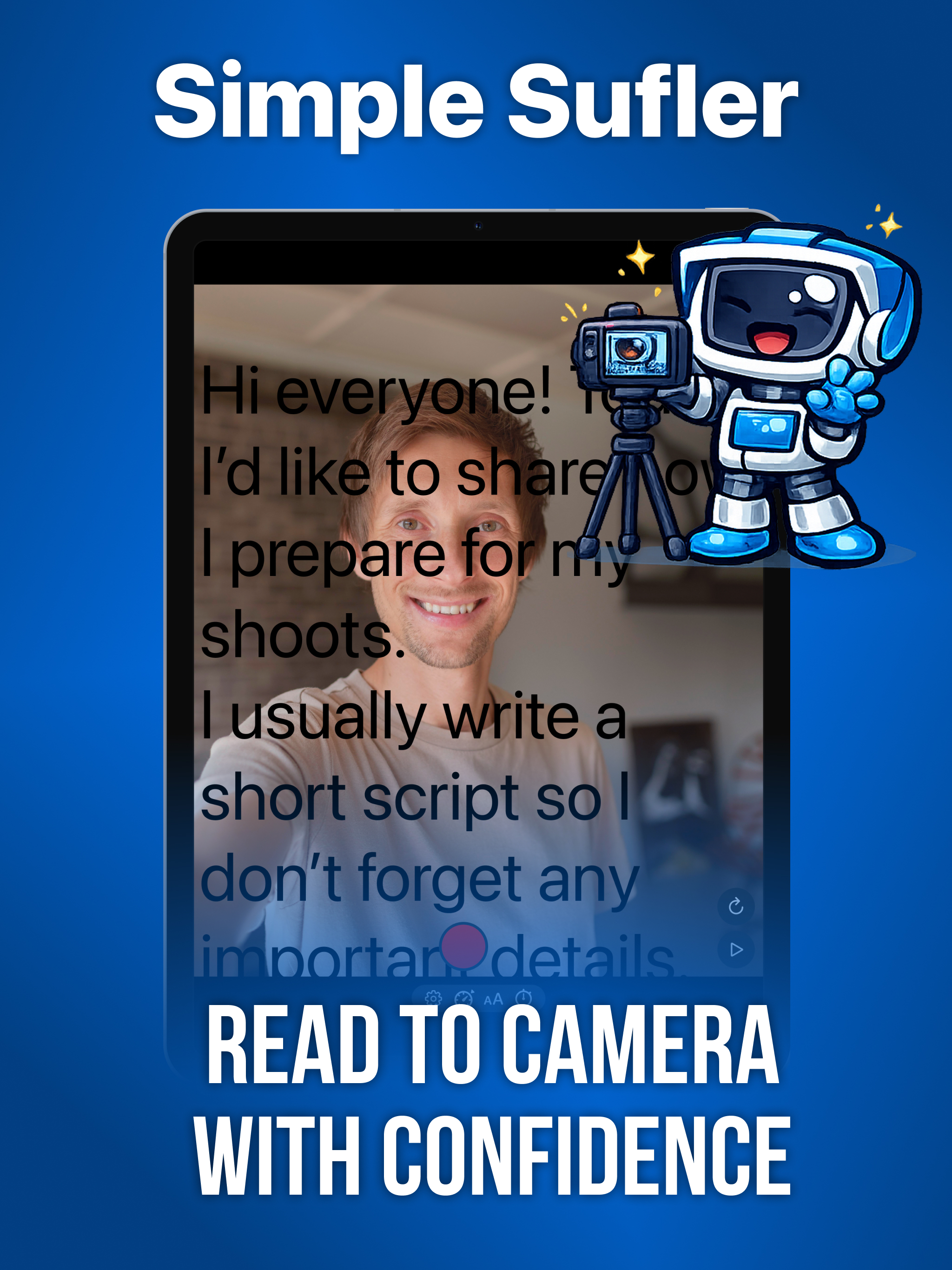 Simple Sufler: Teleprompter