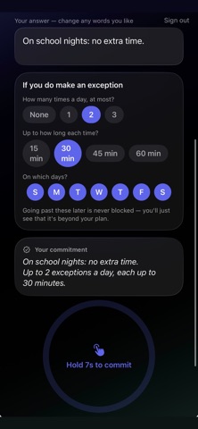 Rulely: Screen Time Rules iPhone screenshot