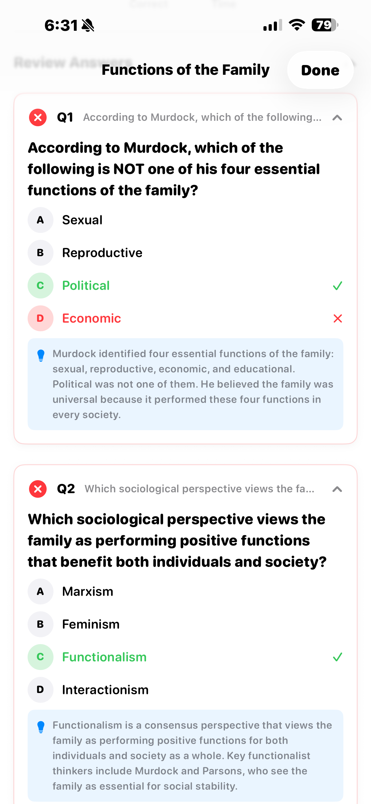 GCSE Sociology Quiz