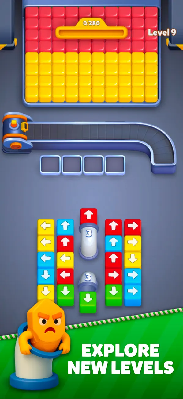 #1. Angry Blocks: Cube Blast (iOS) Av: TapNation