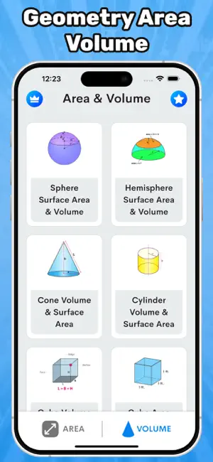 Area volume calculators screenshot 3