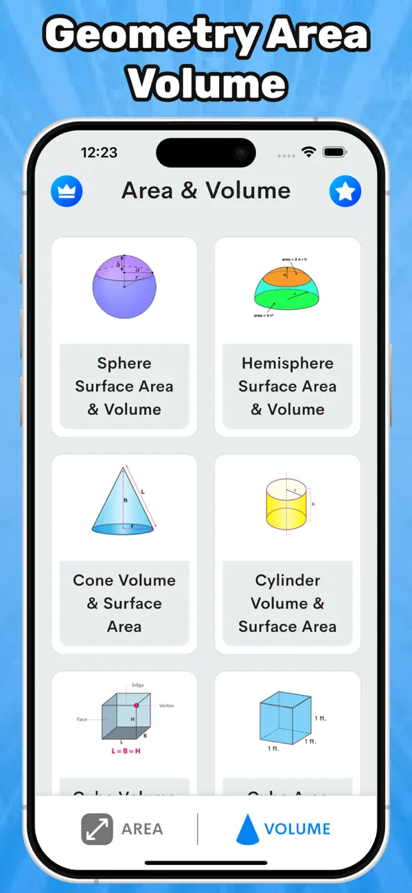 Screenshot #3 pour Area volume calculators