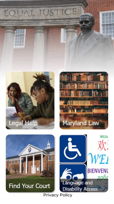 Maryland Court Help Screenshot