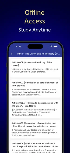 Indian Constitution Hindi Eng screenshot 4