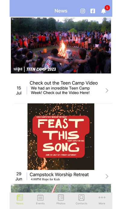 Hope for Kids, Inc. Screenshot