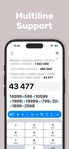 Clear Calc – Native Calculator screenshot