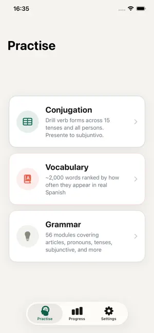 Sabes: Spanish Conjugation screenshot 2