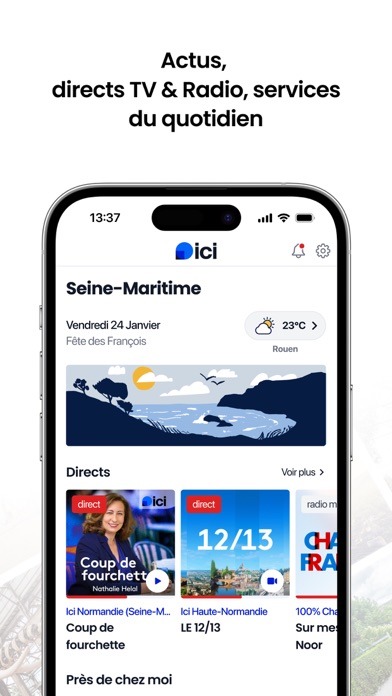 ici : actu locale, radio, TV Screenshot