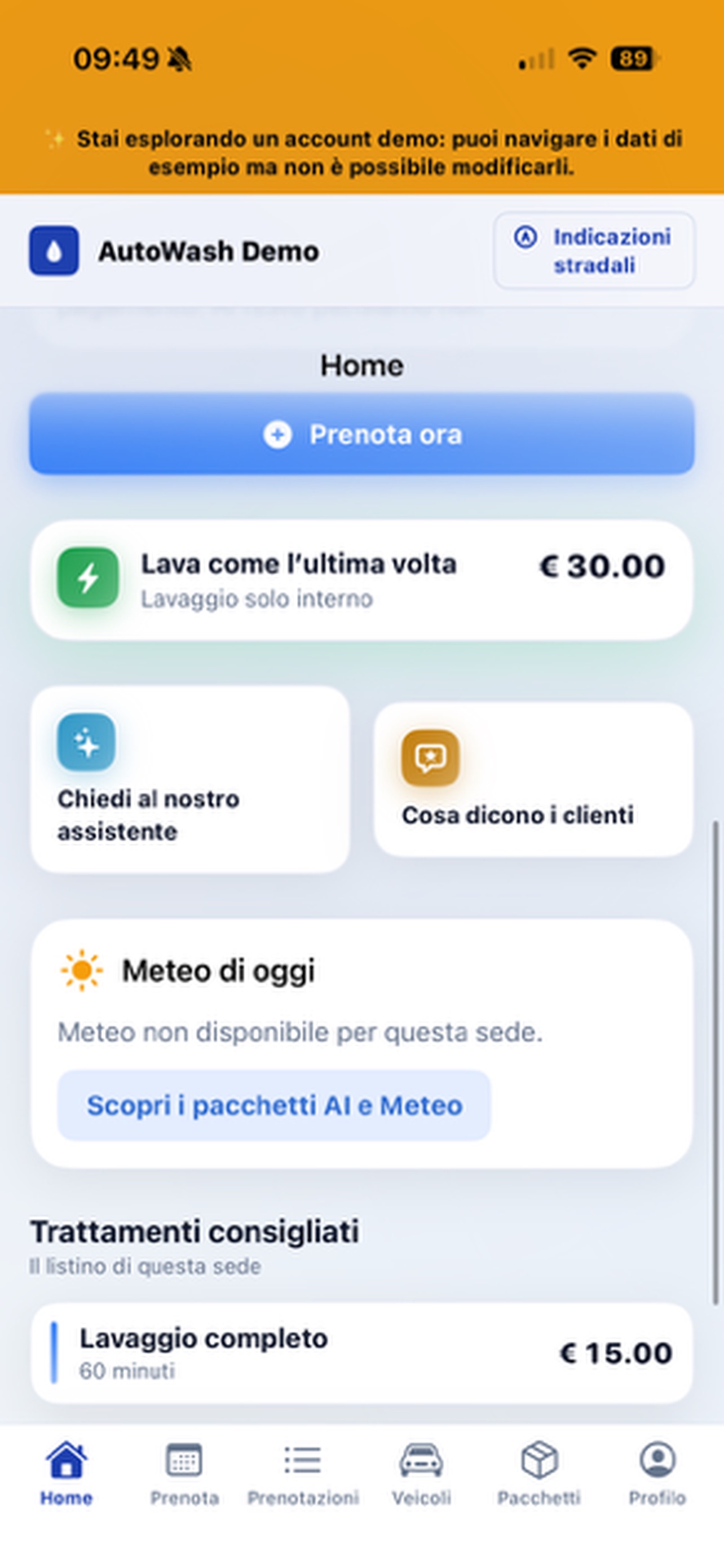 Screenshot 2 of Car Wash Booking Service