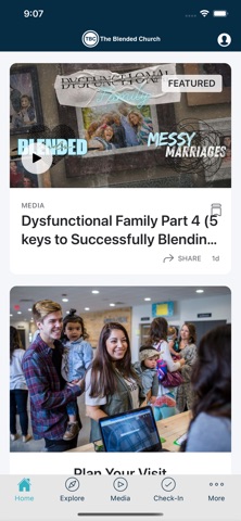 The Blended Church app screenshot