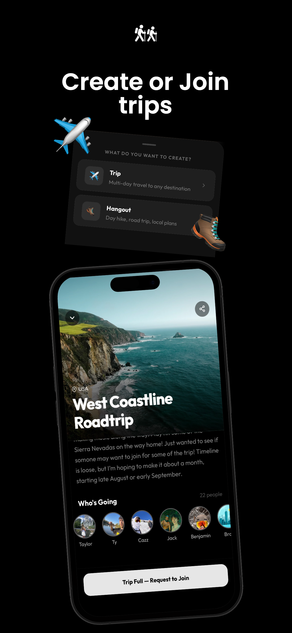 TripAlong-Find Trips Together screenshot 2