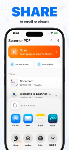 Scanner PDF:  Scan Docs & PDF Screenshot 1 of 3