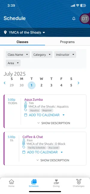 YMCA of Shoals screenshot 2