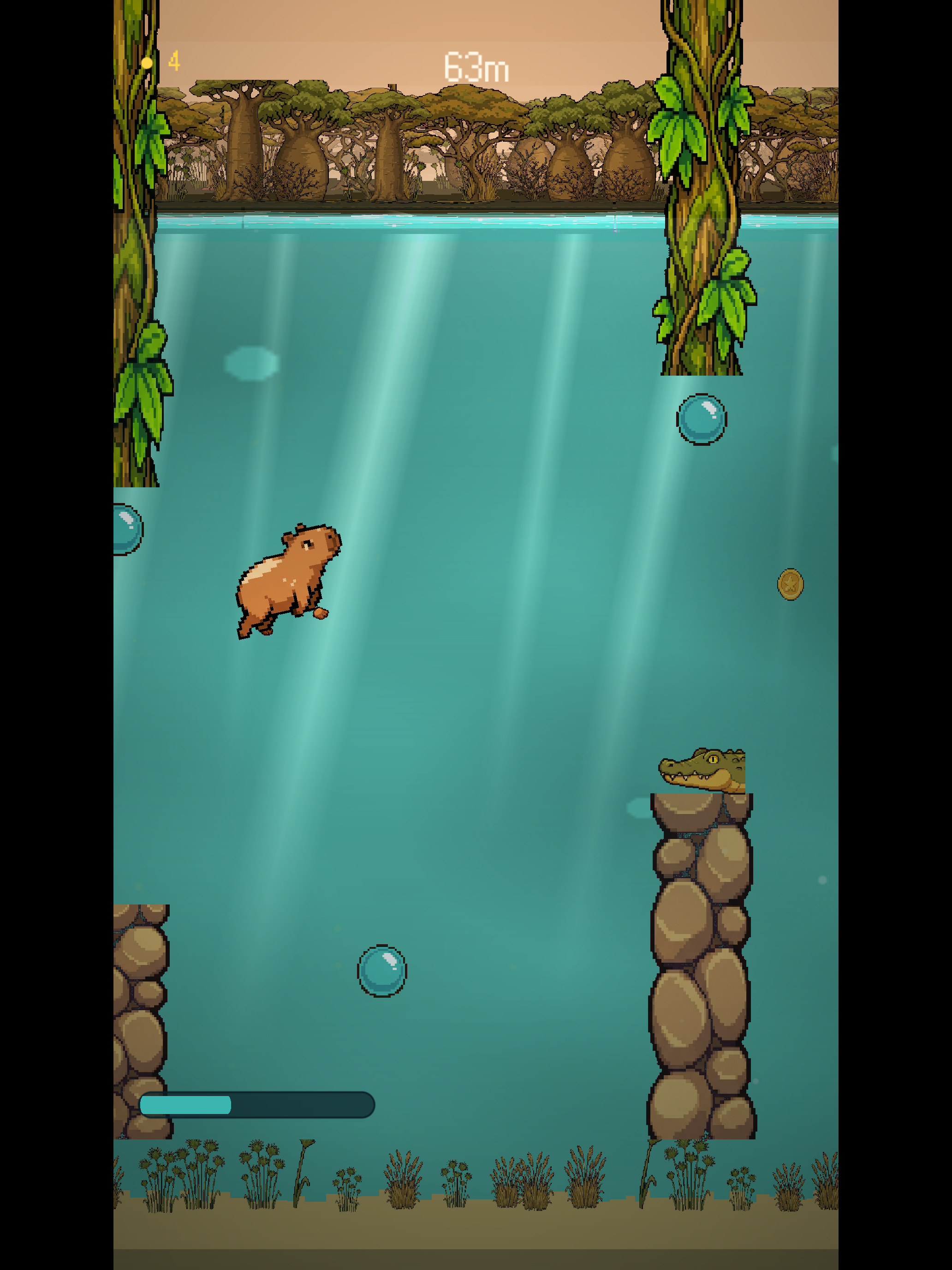 Capybara Dash: River Dive screenshot 6