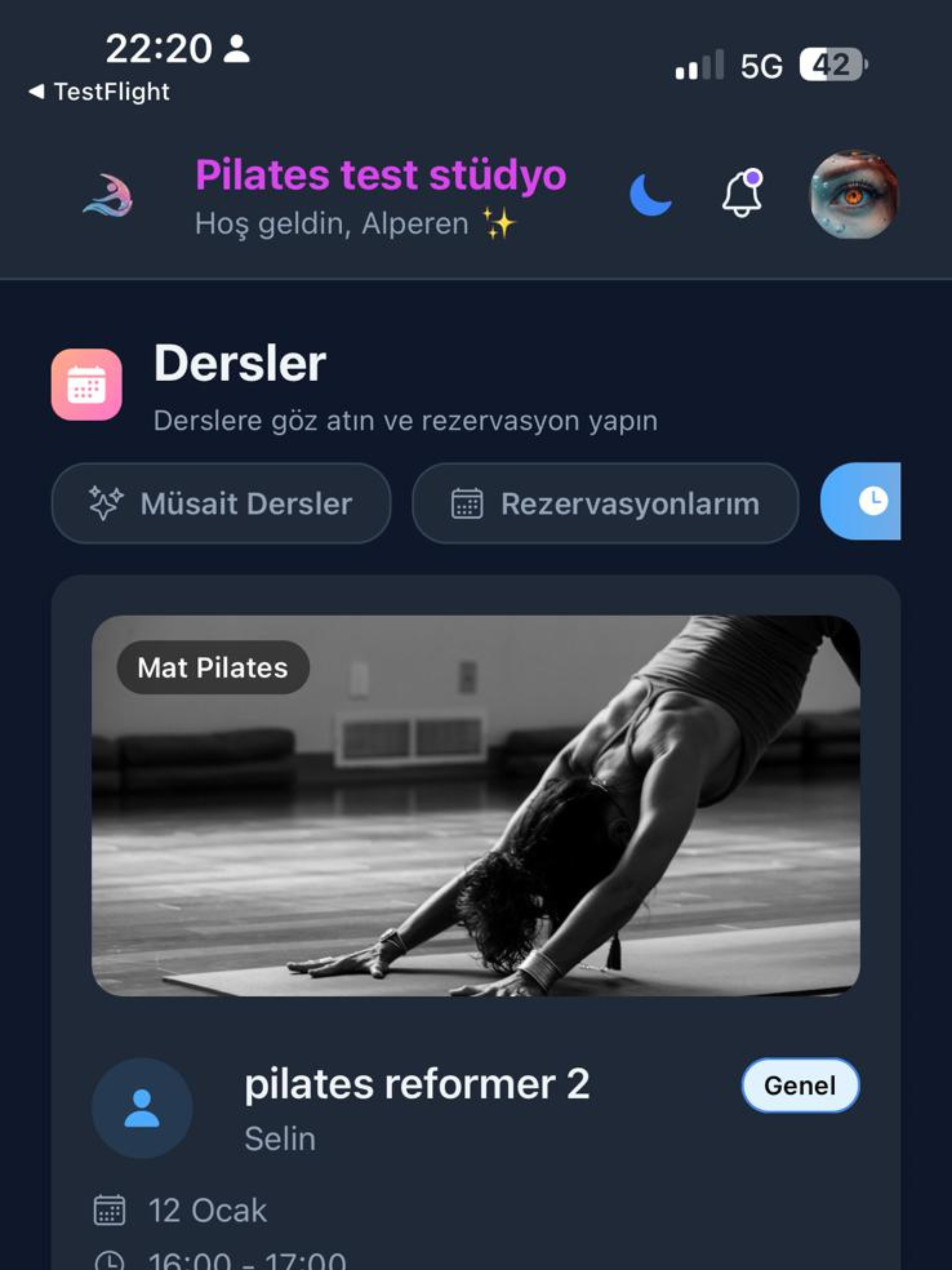PilatesFlow | Student's App screenshot 9