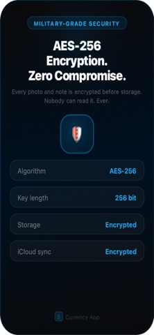 Currency App – Private Vault screenshot