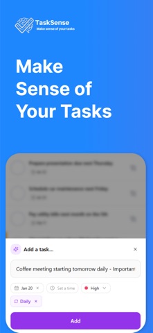 Task Sense - To Do List App screenshot